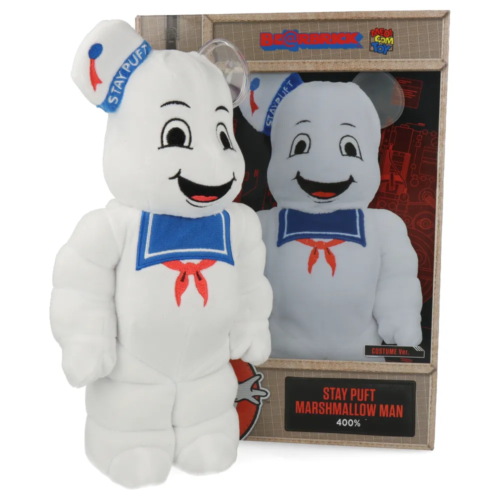 400% Bearbrick Stay Puft Marshmallow Man Costume Ver. (SOS Fantômes)