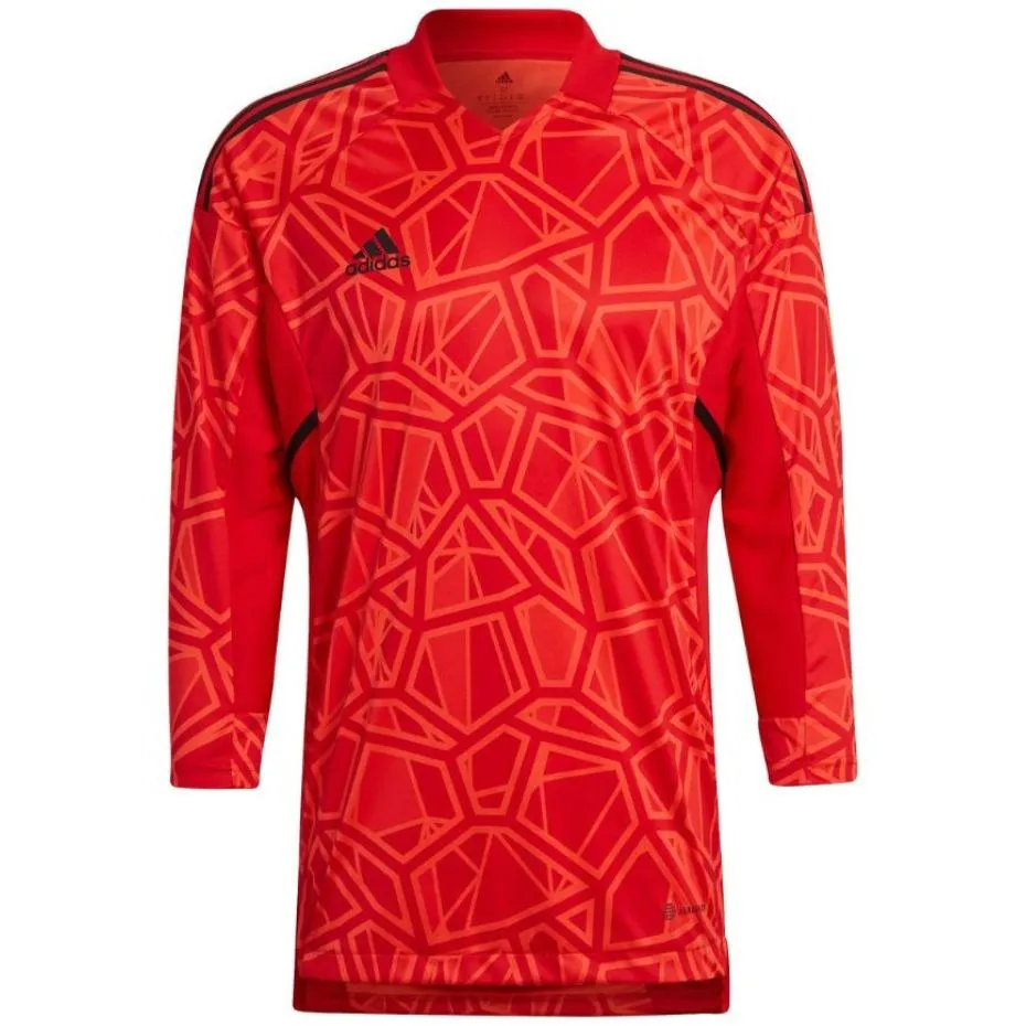 Adidas Condivo 22 Long Sleeve Men's Goalkeeper T-Shirt Red H21237