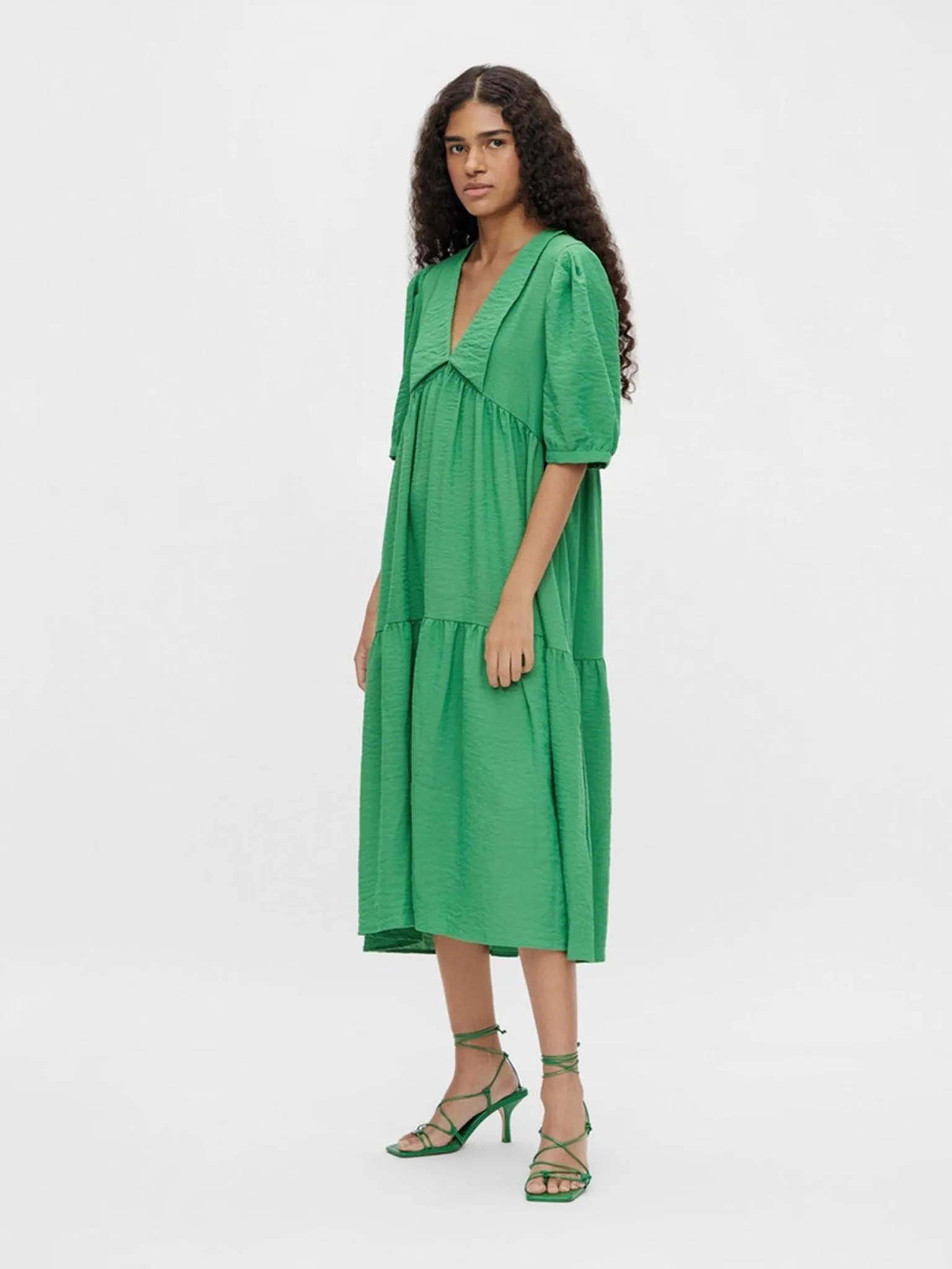 Alaia Lang Kjole - Artichoke Green