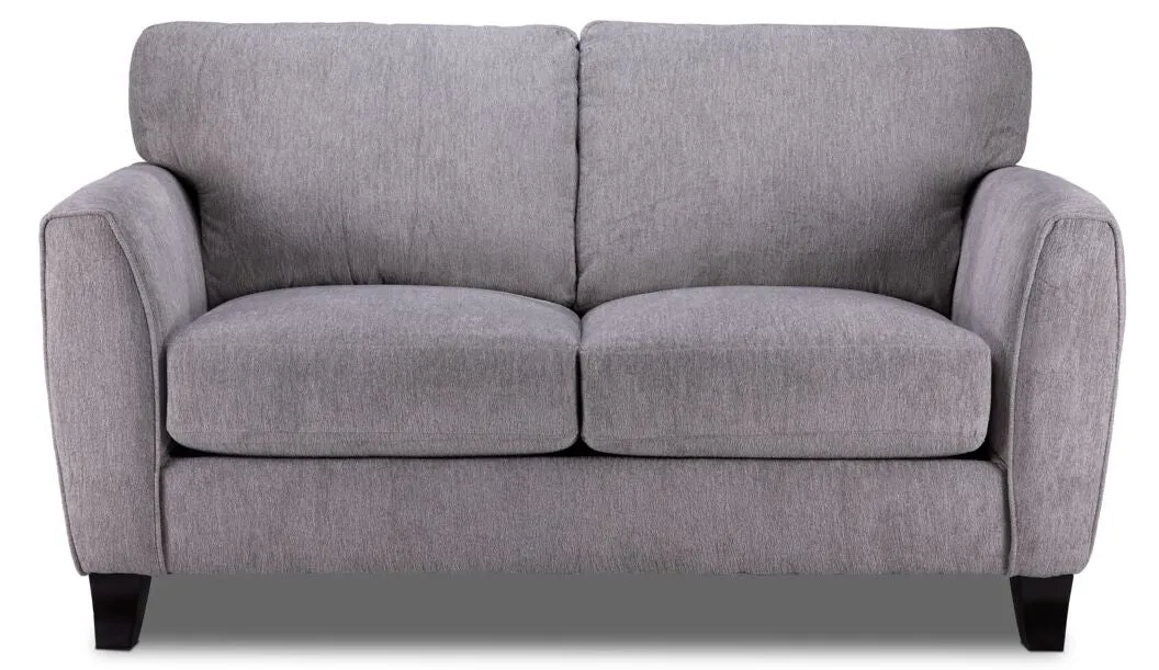 Alyssa Sofa, Loveseat & Chair Set- Pebble