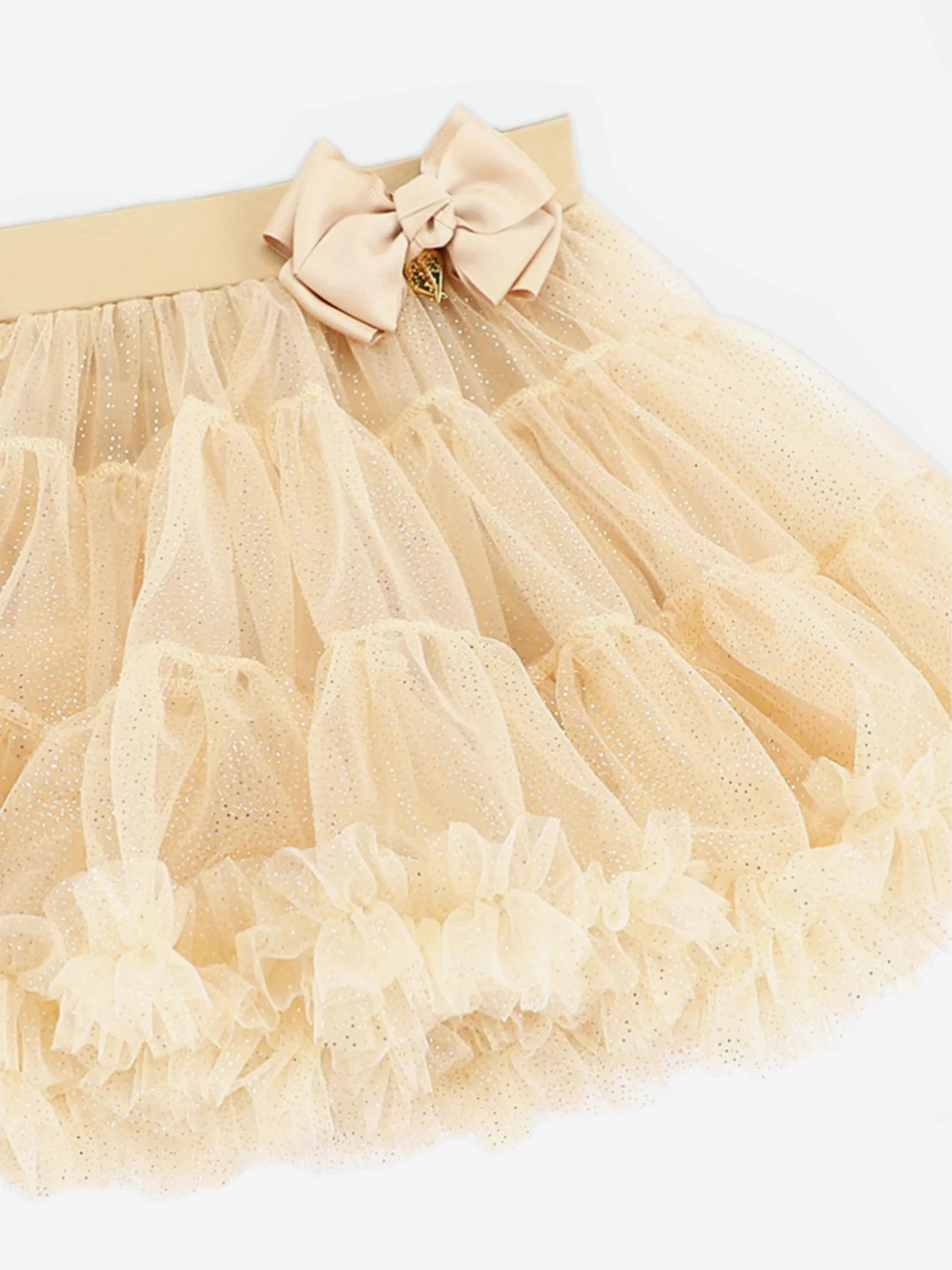 Angels Face Girls Pixie Sparkle Tutu in Beige