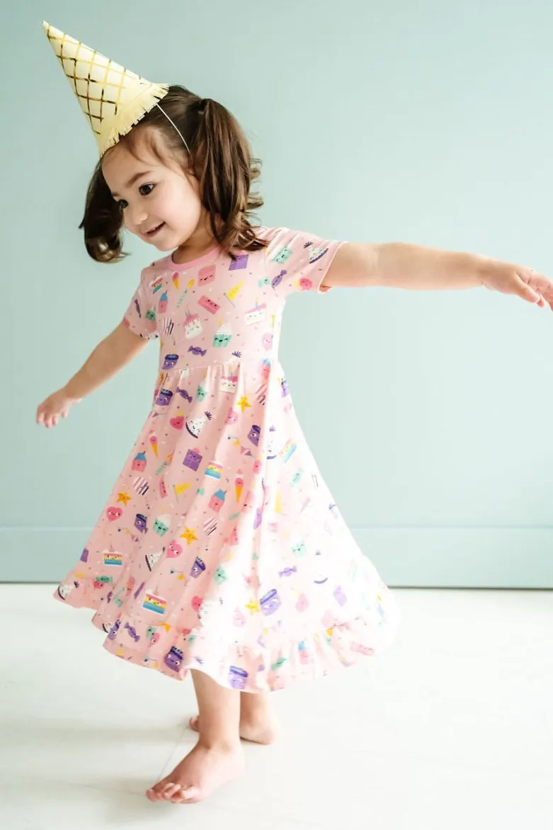 Birthday Sweets Twirl Dress with Ruffle