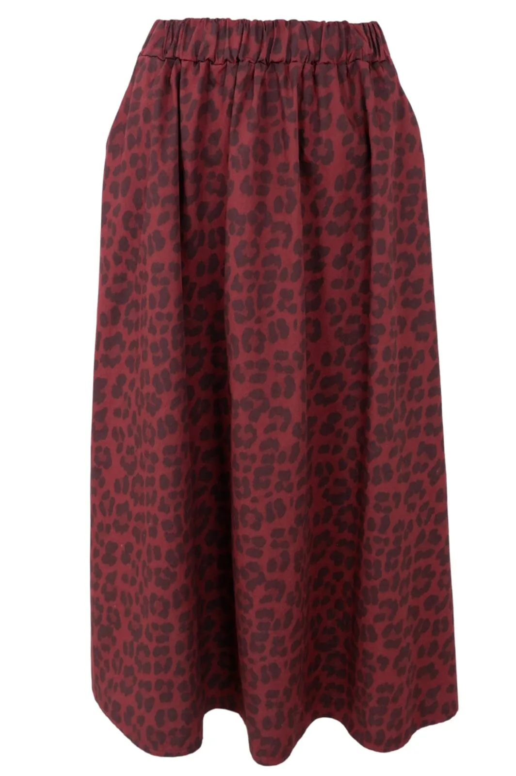 Black Colour - Bcabbie Leo Skirt - Wine Leopard