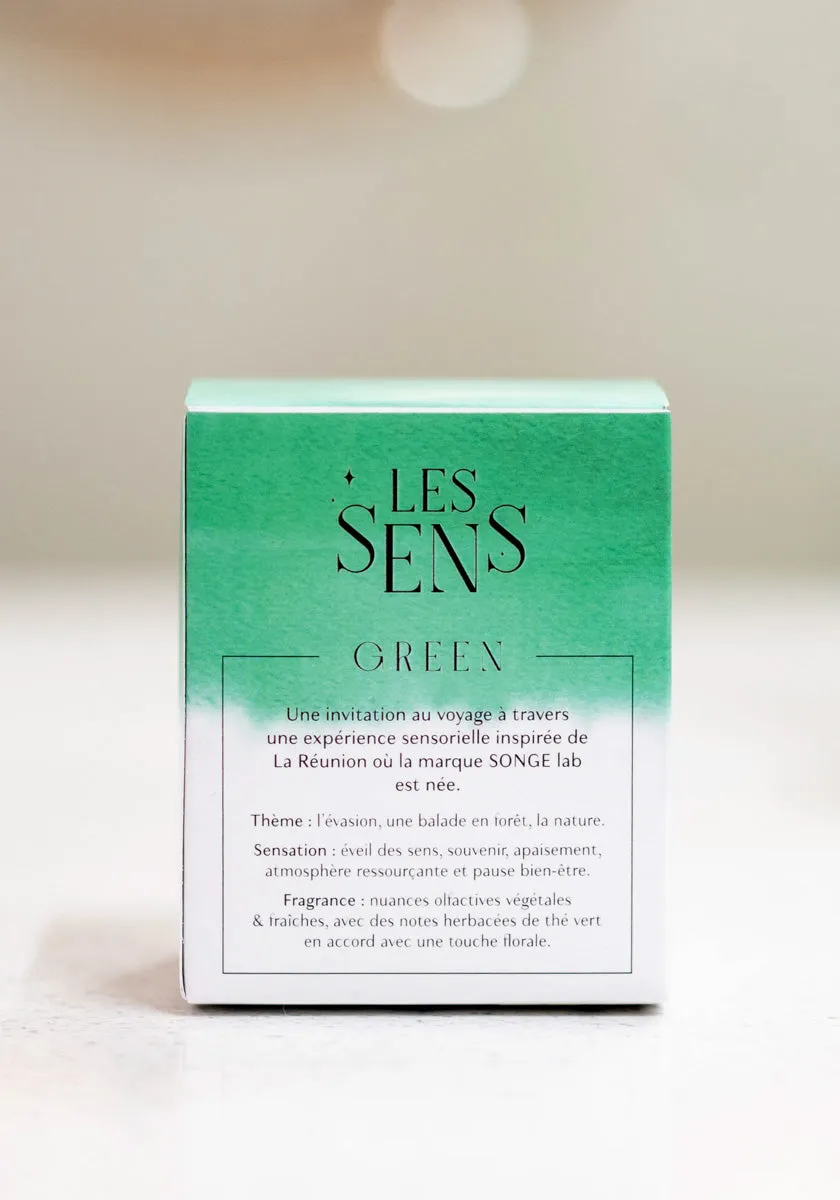 Luxurious Green Scented Candle 180g - Les Sens.