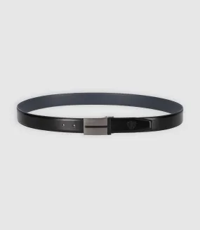 Ceinture réversible 35mm ajustable noir et anthracite CALY