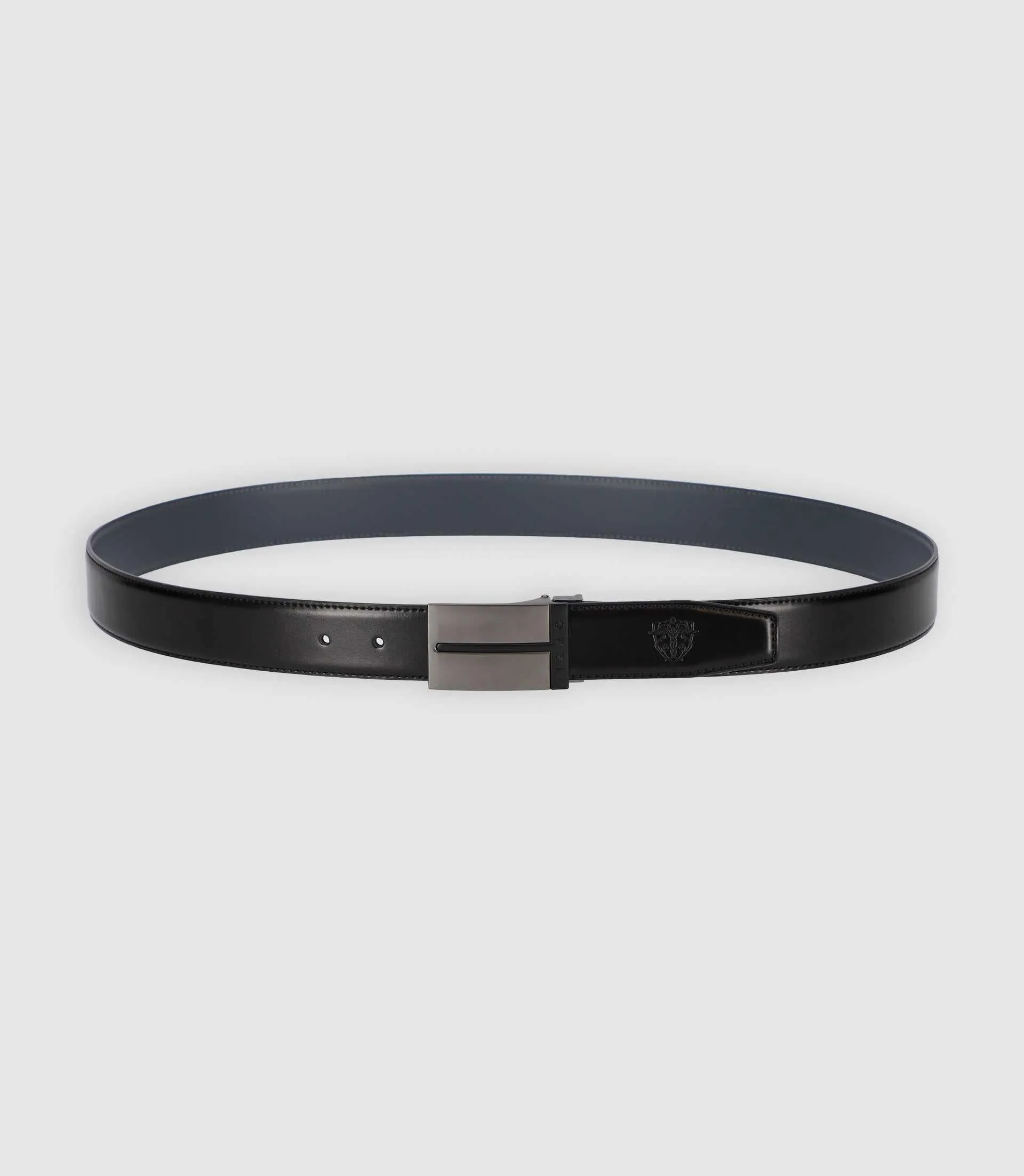 Ceinture réversible 35mm ajustable noir et anthracite CALY