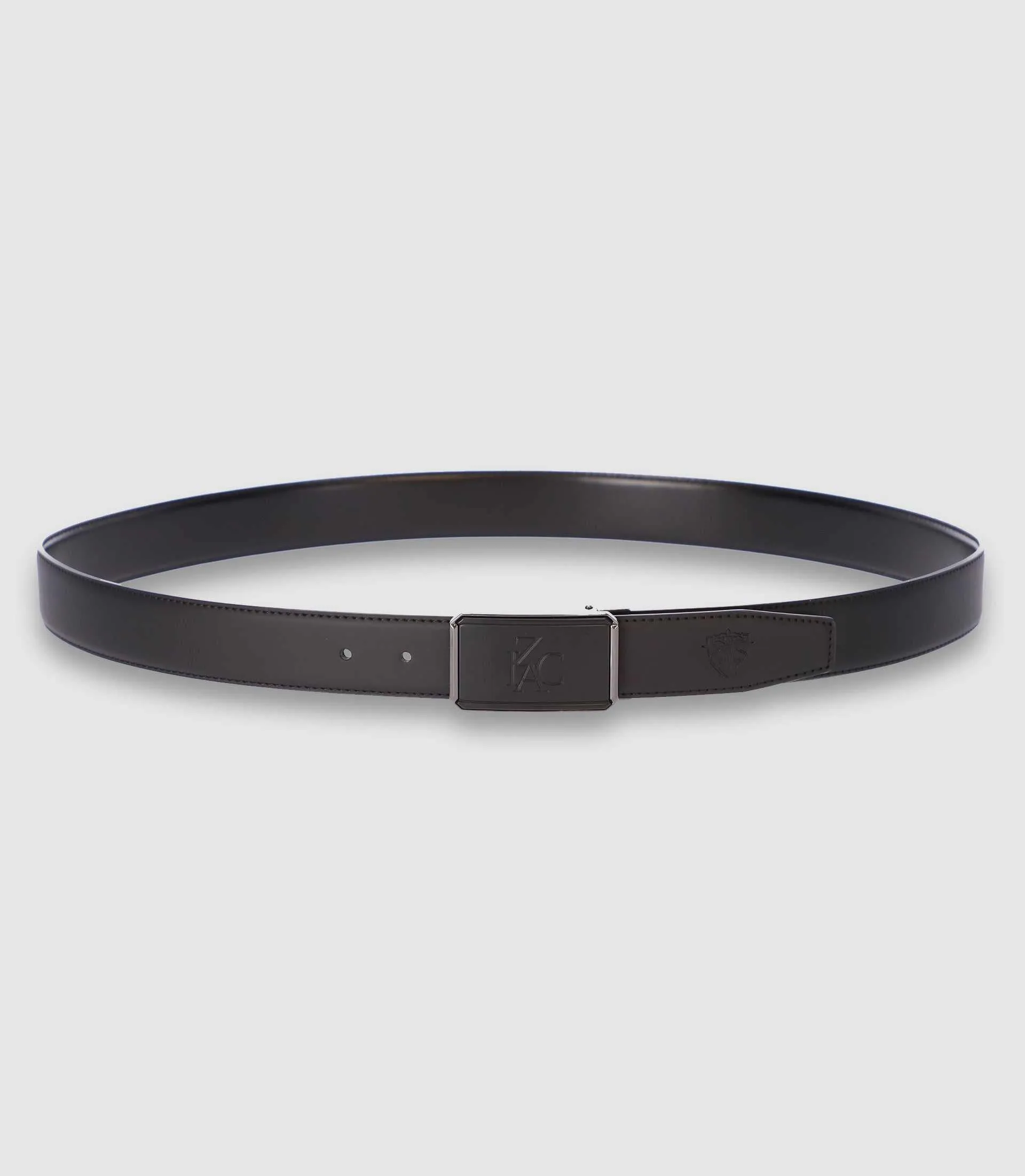 Ceinture réversible 35mm ajustable noire mate et noire CLUME