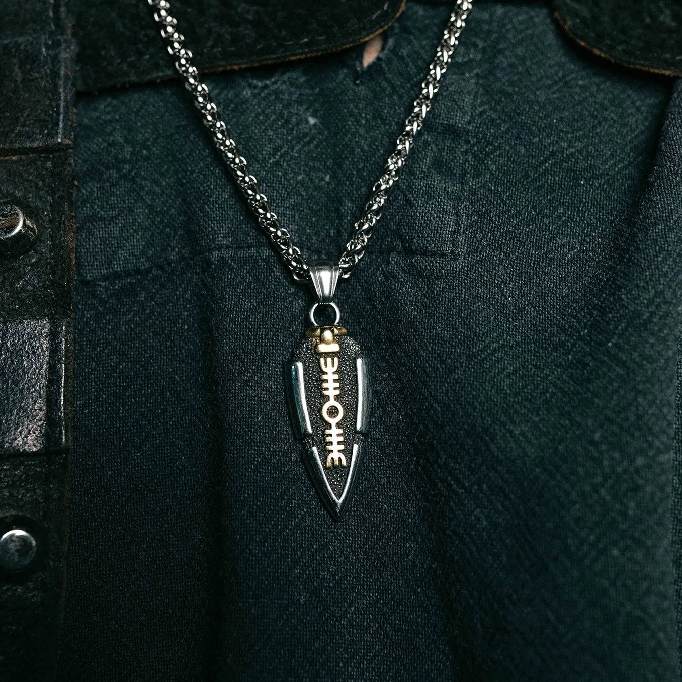 Collier lance d'Odin - Valknut