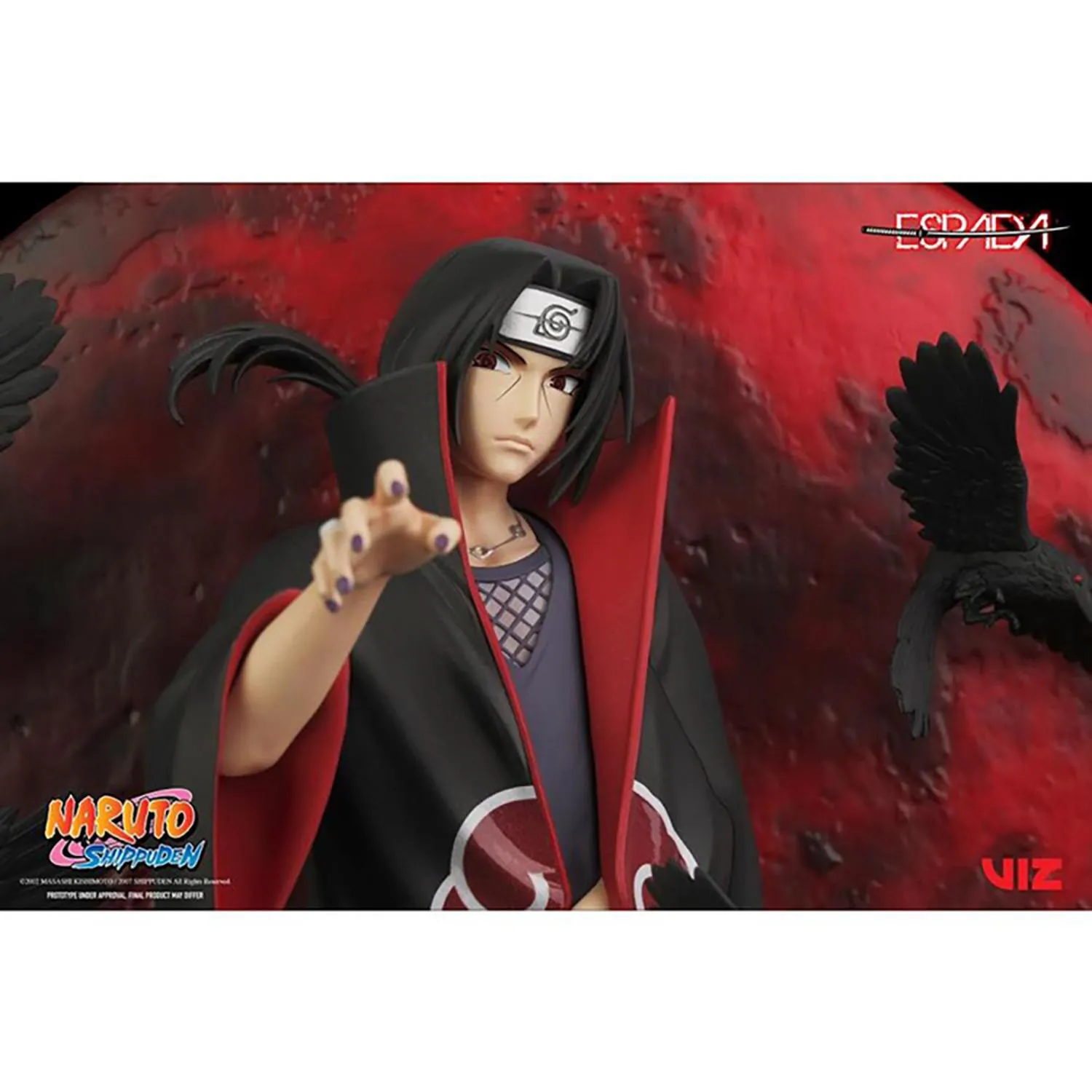 Espada Art Estatuilla Itachi Uchiha Escala 1:8 Naruto