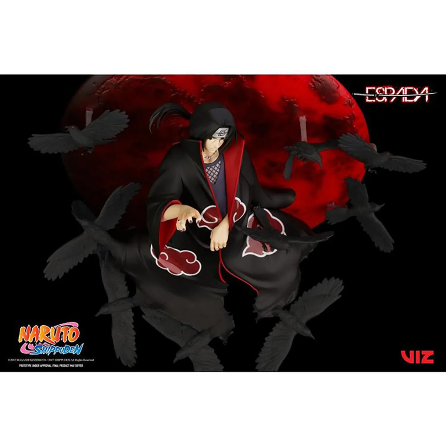 Espada Art Estatuilla Itachi Uchiha Escala 1:8 Naruto