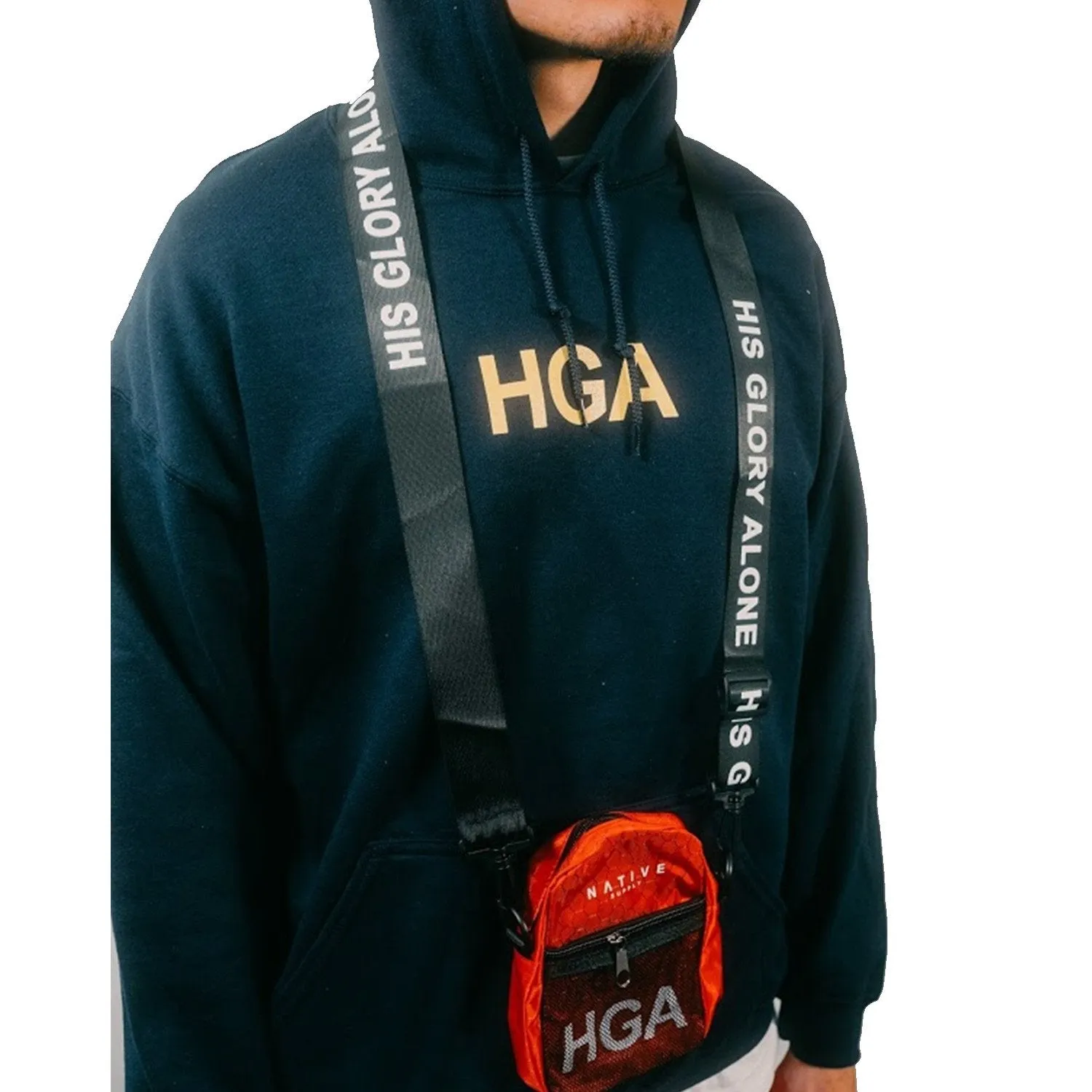 Navy HGA Hoodie - Comfortable, Stylish, Forgiven Collection