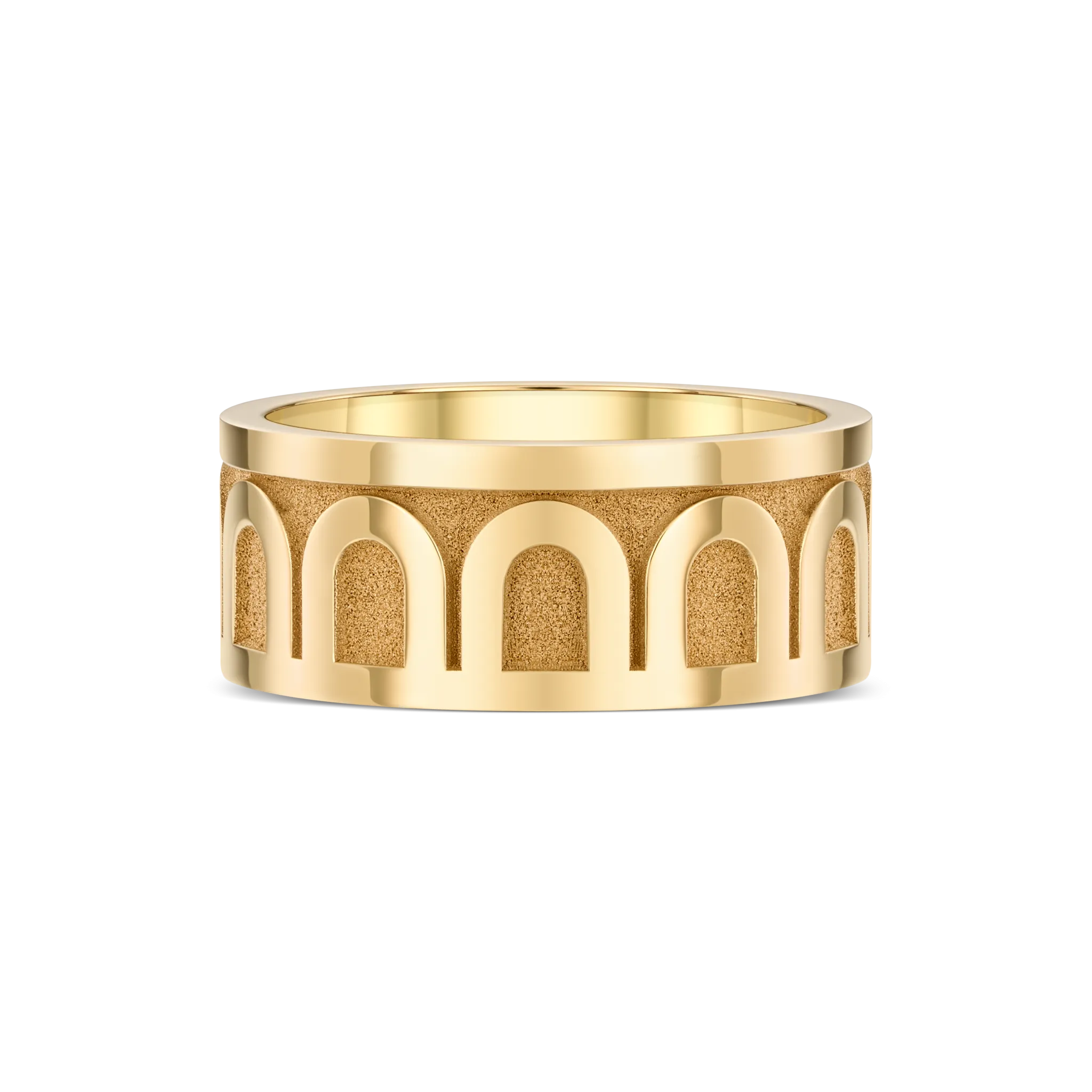 L'Arc de DAVIDOR Ring GM, 18k Yellow Gold with Satin Finish