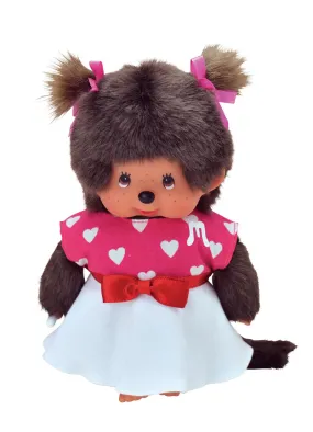 MONCHHICHI Poppenkleding Set - Witte Rok met Rode Top