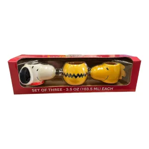 New Arrival Siglo 21 Set 3 Tazas Snoopy Y Woodstock Peanuts