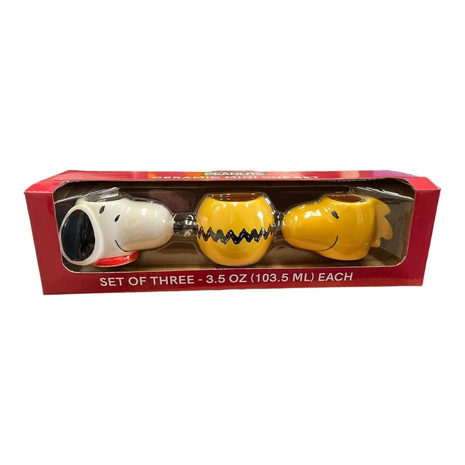 New Arrival Siglo 21 Set 3 Tazas Snoopy Y Woodstock Peanuts