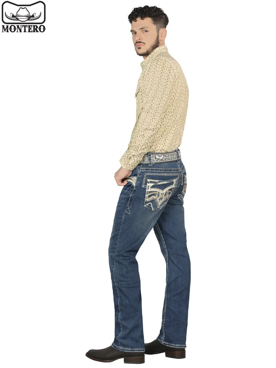 Pantalón para Hombre de Mezclilla Vaquero MONTERO (Heavy Denim) MT4618