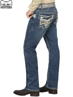 Pantalón para Hombre de Mezclilla Vaquero MONTERO (Heavy Denim) MT4618