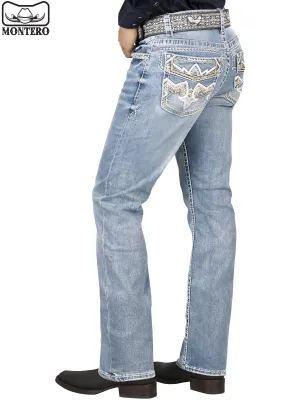 Pantalón para Hombre de Mezclilla Vaquero MONTERO (Heavy Denim) MT4619