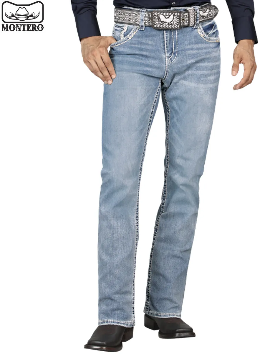 Pantalón para Hombre de Mezclilla Vaquero MONTERO (Heavy Denim) MT4619