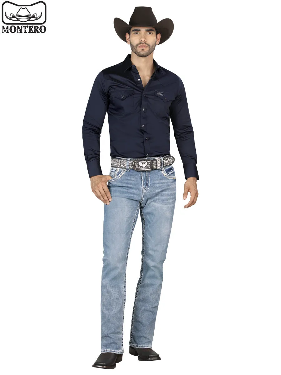 Pantalón para Hombre de Mezclilla Vaquero MONTERO (Heavy Denim) MT4619